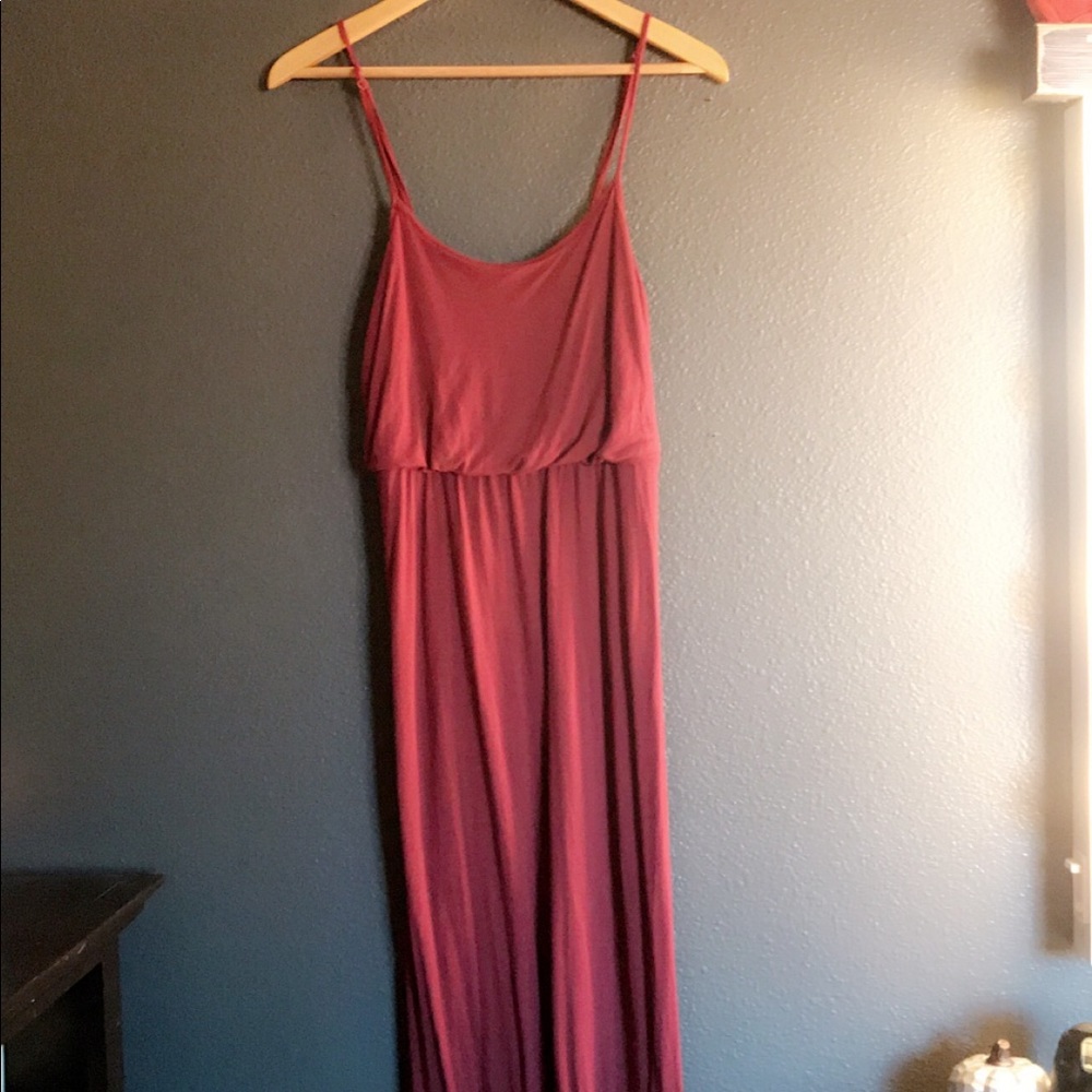 Long Burgandy Summer Dress